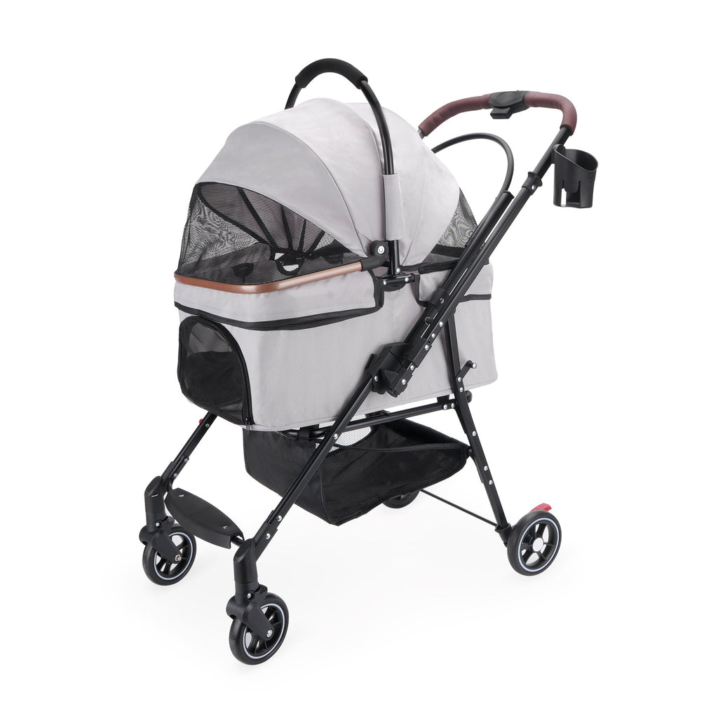 Foldable Pet Stroller For Small Dogs & Cats