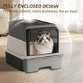 2026 Top-Rated Cat Litter Box, Pull-Out Drawer, No Scoop Needed, Fits Modern Home Decor
