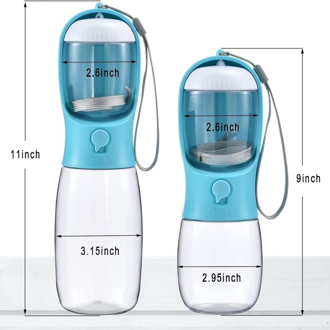 Dog Water Bottle With Food Container, Travel Puppy Water Bowl, Portable Pet Dispenser, Dog Gift Stuff Accessories Items, Puppy Essentials Necessities For Yorkie Cat Walking And Hiking