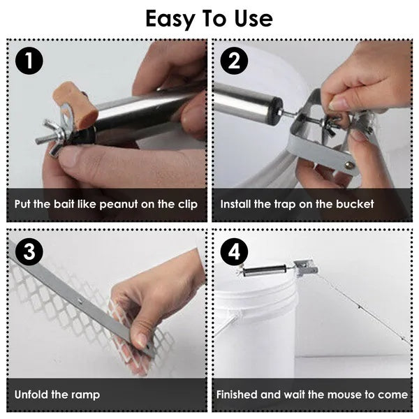Reusable Mice Rat Mouse Killer Roll Trap Log Rolling