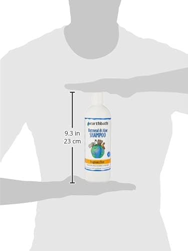 earthbath, Oatmeal & Aloe Dog Shampoo - Oatmeal Shampoo for Dogs, Itchy, Dry Skin Relief, Dog Wash, Made in USA, Cruelty Free, Fragrance Free Pet Shampoos - 16 Oz (1 Pack)