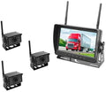 FalconEye Electronics 2nd Generation 200-300Ft Wireless Range Backup Camera for Trucks, Fleets. HD, 7inch LCD (3 Cam System)