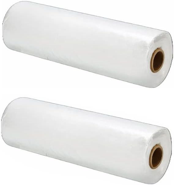 EcoQuality 10x15 Plastic Produce Bags on a Roll - 500 Bags, Clear Food Storage for Vegetables, Fruits, Bread, Pet Waste, Grocery, Supermarket (4)