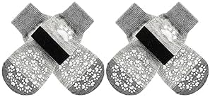 EXPAWLORER Anti Slip Dog Socks to Prevent Licking Paws, Dog Shoes for Hot Pavement, Dog Booties for Small Medium Large Senior Dogs, Traction Control Boots & Paw Protectors for Hardwood Floors