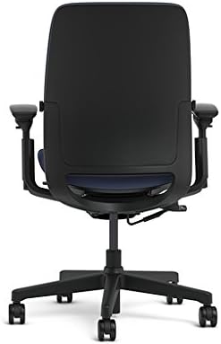 Steelcase Amia Office Chair - Most Comfortable Sit - 4 Points of Adjustability - Ergonomic Desk Chair - Upper Back Support - Adjustable Lumbar Support - Buzz2 Blue Fabric
