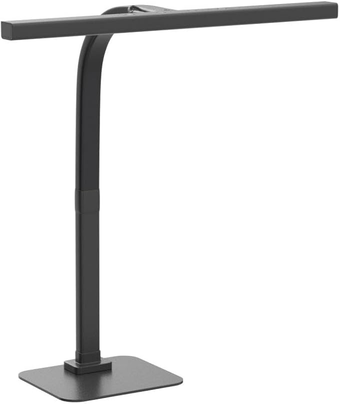 EppieBasic Led Desk Lamp,24W 31.5IN Architect Double Head Desk Lamps for Home Office,Dimmable & 6 Color Modes Extra Bright Modern Table lamp with Base,Overhead Computer Lighting for Workbench Monitor