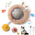 Interactive Toys Ball For Cats, Dog,Agile Moving Cat Ball ,Motion Activated Automatic Moving Ball With Lights,with Fluffy Tail And Bunny Ears For Indoor Pets
