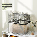 2 Tier Hamster Cage With 12 Deep Tray, Tube System, Water Bottle, Ramp, Feeding Bowl, Black