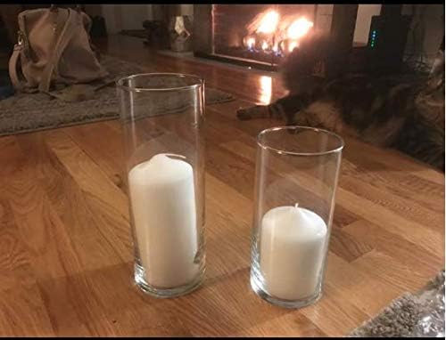 3 X 4 Inch Pillar Candles Set of 12 Bulk Event Pack Round Unscented Premium Wax White Pillar Candles for Wedding, Spa, Party, Birthday, Holiday, Bath, Home Decor (3X4 White)