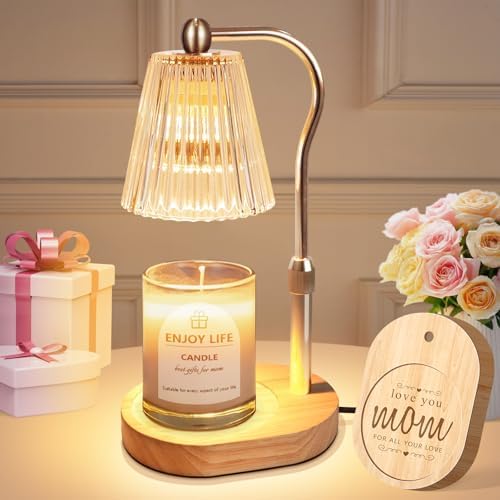 Mothers Day Gifts,Candle Warmer Lamp with Timer Dimmer Adjustable Height,Vintage Home Decor for Scented Jar