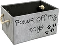 Storage Bin for Dog Toys | Medium size dog toy storage | Dog Toy Organizer for Chew Toys, Balls, and More | Toy Storage Bins for Dogs | Permanent Ink printed lettering