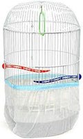 Fit Fly Cylinder Bird Cage Seed Catcher Mesh Max 53" Circumference, Elegant Stlish Pocket Syle Seed Catcher Covers Underneath The Cage