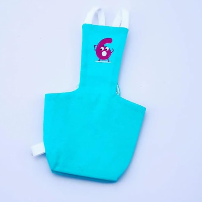 Bird Diaper Protective Parrot Nappy - 6 Pack, Reusable Flight Suit with Waterproof Inner Layer, Washable Cute Urine Wet Suit for Cockatiel Conure Macaw Lovebird (Sulphur-Crested Cockatoo)