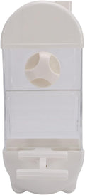 Fockety Bird Feeder, 800ml Transparent Feeder No Mess Feeding Semi Enclosed Easy Top Fill Hanging Bird Feeding Box with Tray Anti Scatter Design for Parakeets Cockatiels