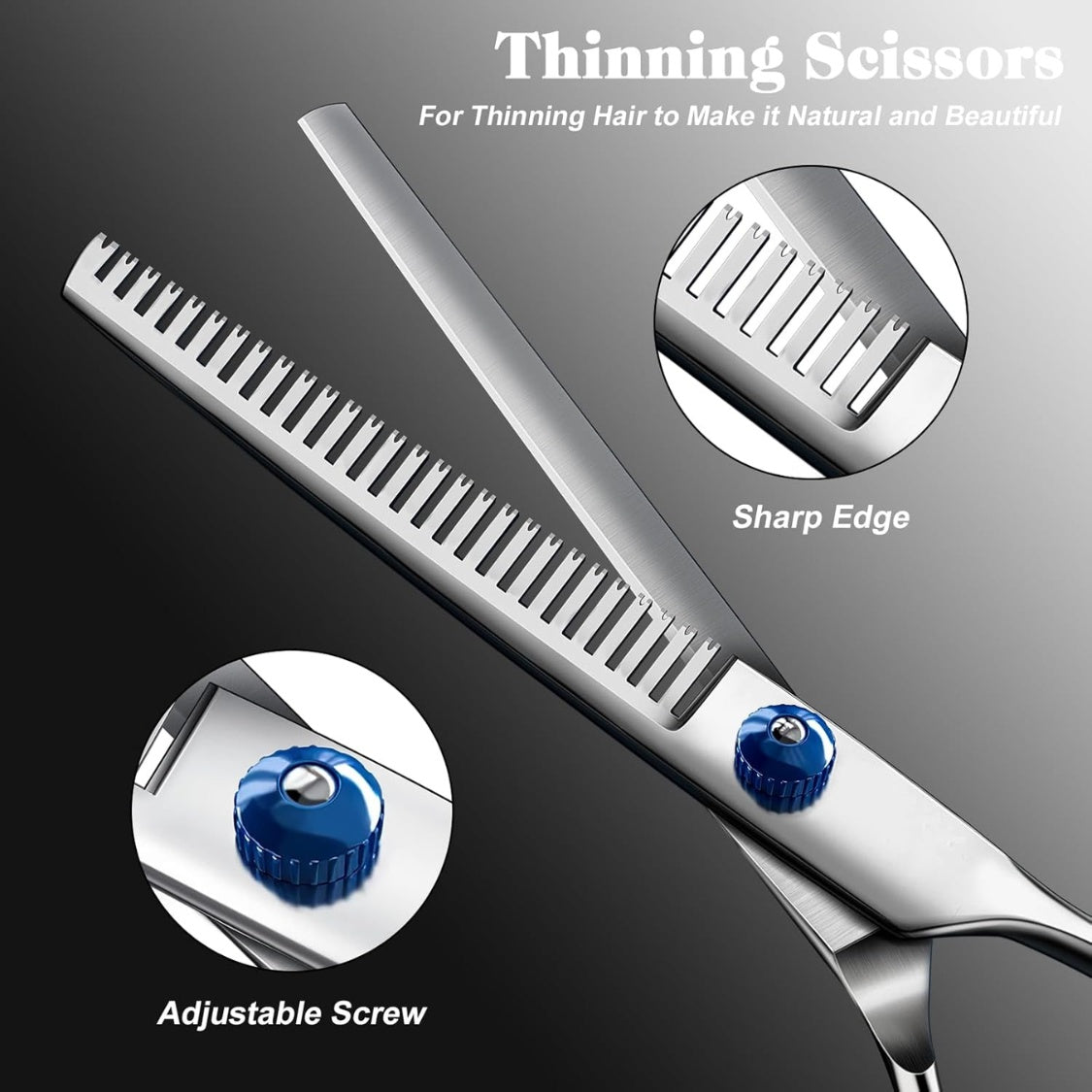 Professional 4 In 1 Dog  Cat Grooming Scissors Kit With Safety Round Tips,Sharp