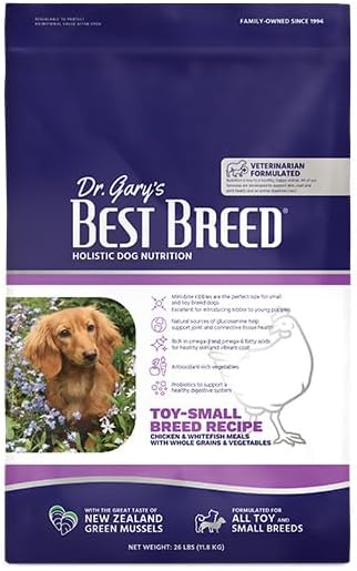 Best Breed Dr. Gary's Small Breed Recipe Made in USA [Natural Dog Food for All Life Stages] - 26lbs.