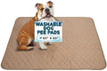 Reusable Dog Pee Pads, Washable Waterproof Mat 60x60 in, 2 Pack | 60x60 washable waterproof pee pads with rounded corners, reusable laminated durable pads for whelping, 2-pack