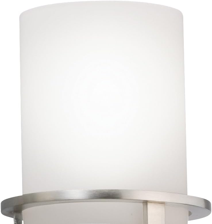 Kichler Hendrik 24" Vanity Light in Brushed Nickel, 3-Light Modern Bathroom Vanity with Satin Etched Cased Opal Glass, (24" W x 8" H), 5078NI