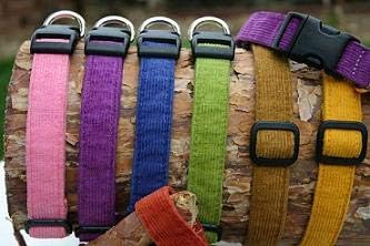 The Good Dog Company- Hemp Corduroy SIX FT Dog LEASHES Available in 9 Colors (Rust, Marigold, Bronze, Avocado, Blue, Plum, Pink, Red, Black) Sold in 1”, ¾”, ½” Widths (1 Inch Width, Pink)