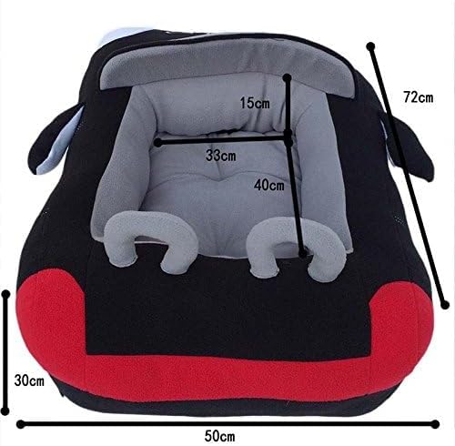 BADASS SHARKS Car Shaped Dog Cat Bed Pet House Cool Teddy Sofa Puppy Nest 70x50cm Cushion Kitten Padded Kennel Soft and Cozy Pet Bed with Cat Bed Mat Pillow and Car Design | Plush velvet car shaped pet bed with non-slip base for small dogs & cats, mach...