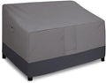 Easy-Going Waterproof Outdoor Loveseat Cover Heavy Duty Patio Furniture Couch Cover Windproof Durable (54Wx38Dx35H inch, Gray/Dark Gray)