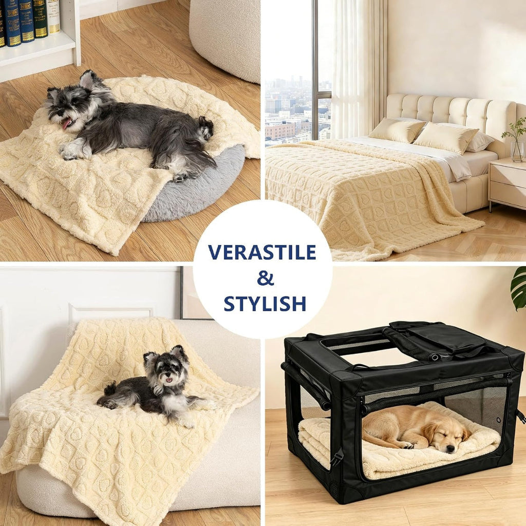 Pet Blanket For Dogs Cats, 300GSM Ultra Soft Coral Fleece Blanket, Washable Small Dog Cat Blanket