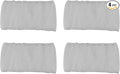 4X Bird Cage Cover Seed Catcher Bird Cage Mesh Net Cover Skirt Guard (White-M)