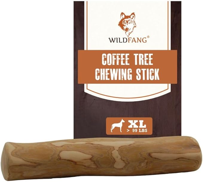 Wildfang® Coffee Wood Dog Chew, XL - Tough Chew Toys for Aggressive Chewers, Dog Teething Toys for Puppies, Training for Chewing Muscles, Coffee Tree Sticks for X-Large Dogs (Over 99 lbs)