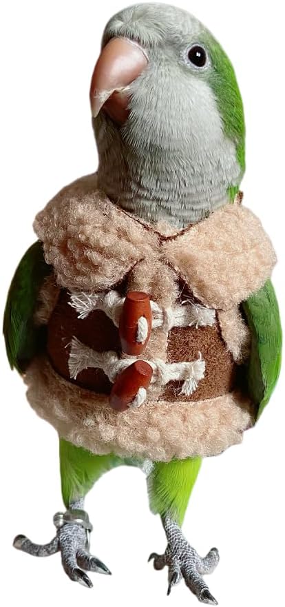 Bird Diaper Flight Suit Parrot Costume pet Animal Costume, Applicable to Birds and Parrots Warm Supplies. (XL)