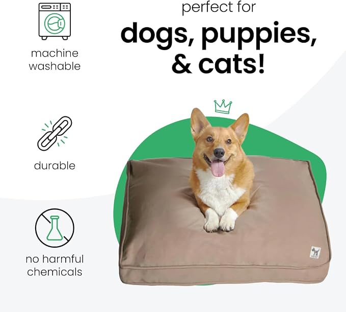 Molly Mutt Small Dog Bed Cover - Wild Horses Print - Measures 22”x27”x5’’ - 100% Cotton - Durable - Breathable - Sustainable - Machine Washable Dog Bed Cover