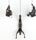 Large Set of 3 Climbing Men Wall Art Decor Sculpture,Nordic Modern Simplicity Decorative Wall Art, Climbing Man Sculptures,Home & Office Climber Gifts