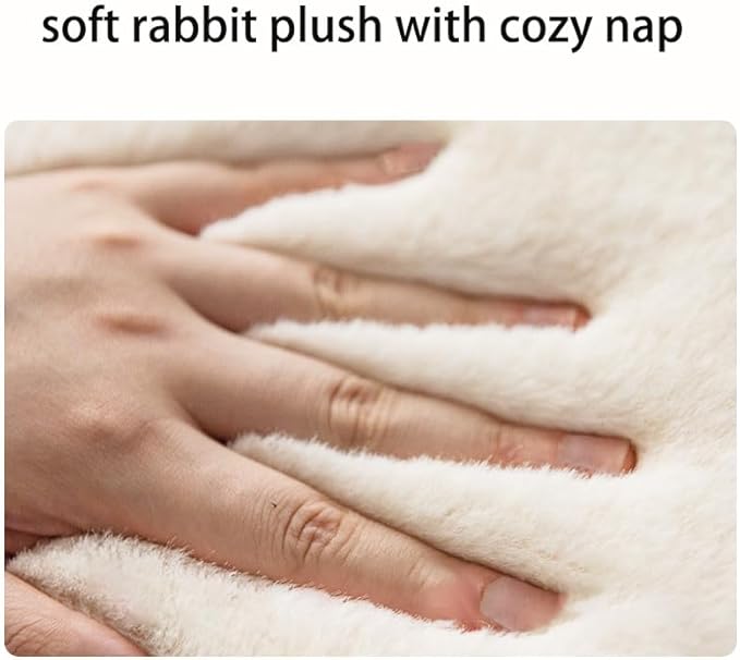 Soft Cat Window Sill Pet Pad Perch,Fluffy Windowsill Pet Mat Pillow Seat Bed, Cat Cushion for Window Sill Mat (Beige, 16"x24")