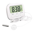 Digital Aquarium Water Thermometer with Large LCD Screen, Measurement Range -58℉ to 572℉, Display ±1℉/±0.5℃, Fish Tank Decoration Accessories, Idea for Reptile, Aquatic, Tub, Refrigerator and Freezer