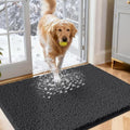 IM HOME Dog Door Mats for Muddy Paws, 30" X 20" Chenille Absorbent Doormat, Non Slip Heavy Dog Rugs for Muddy Paws, Soft Indoor Door Mat for Entryway, Mud Paw, Inside Floor, Dark Grey