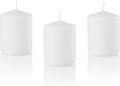 3 X 4 Inch Pillar Candles Set of 12 Bulk Event Pack Round Unscented Premium Wax White Pillar Candles for Wedding, Spa, Party, Birthday, Holiday, Bath, Home Decor (3X4 White)