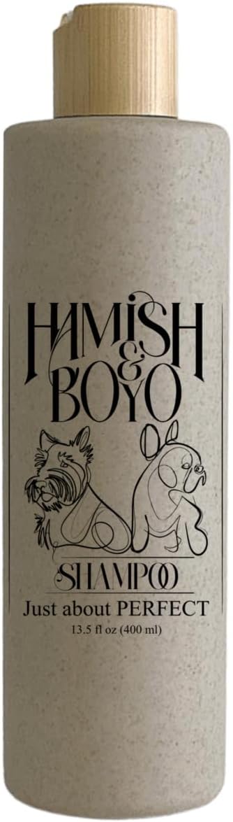 Natural Itch Relief Dog Shampoo – Hypoallergenic & Anti-Itch, Soothes Dry, Sensitive Skin, Oatmeal & Aloe, Lavender Scent, Tear-Free, Safe for Puppies & All Breeds, Made in USA by Hamish&Boyo