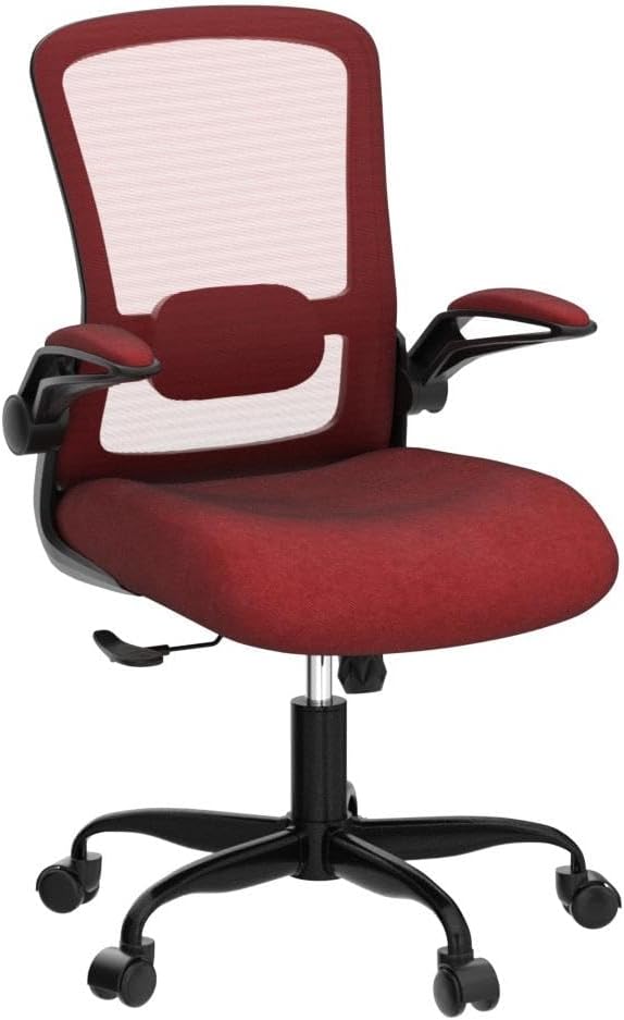 Mimoglad Office Chair, Ergonomic Desk Chair with Adjustable Lumbar Support, High Back Mesh Computer Chair with Flip-up Armrests-BIFMA Passed Task Chairs, Executive Chair for Home Office