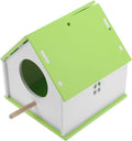 Pet Bird House for Parrots - Light Green Parrot Nest and Feeding House - Durable PVC Bird Feeder Cage for Garden Decor and Nesting