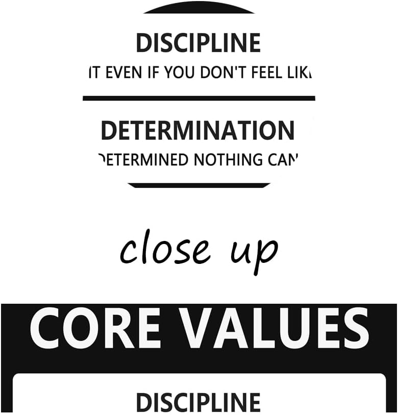 Core Values Inspirational Poster Motivational Wall Art Inspiring Canvas Prints Artwork for Office Living Room Modern Home Decor Painting Pictures Stretched and Framed Ready to Hang [18''Wx 24''H]