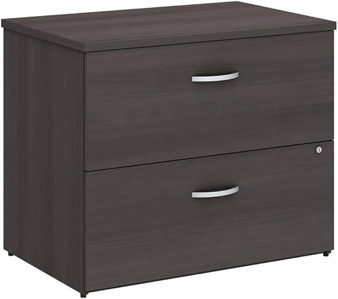 Bush Furniture BSHSCF136SGSU Studio C Storm Gray 36W Lateral File - Assembled