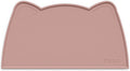 OHMO - Cat Food Mat, Silicone Pet Feeding Mat for Floor Non-Skid Waterproof Dog Water Bowl Tray, Easy to Clean Pet Placemat(Rose, 20 * 12")