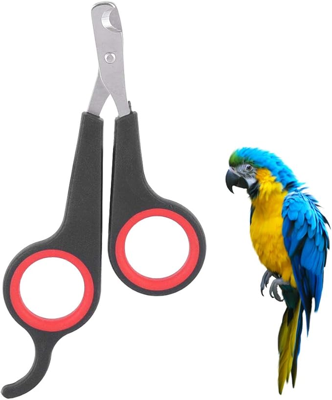 AYNEFY Bird Nail Clipper, Stainless Steel Bird Nail Trimmer Parrot Nail Scissors Pet Bird Nail Grooming Tool for Dogs Cat Rabbits and Birds