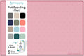 Dog Food Mat - 28x18 Raised Edges Dogs Mat for Food and Water Prevent Spill, Waterproof Cat Food Mats Protect Floors, Easy Clean Dog Bowl Mats for Food and Water, Silicone Pet Feeding Placemats Pink