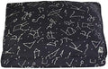 Molly Mutt Sheepy Wool Crate Mat - 100% Cotton Canvas Cover with Temperature-Regulating 100% Natural Wool-Filled Insert Dog Bed - Soft & Supportive Wool-Filled Bed - (54"x37"x2.5", Rocketman)