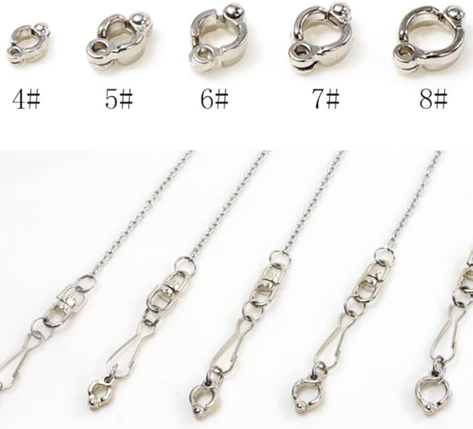 Bird Foot Chain Flying Stainless Steel Training Rope Outdoor Parrot Ankle Foot Ring Accessories Bird Harness Leash Prevent Escaping (4#)