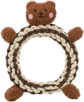 Soft Squeaky Dog Toys for Small Dogs - 6 Inch Handmade Eco Cotton Rope Squeaky Plush Dog Toys Natural, Non-Toxic Dyes - Squeaky Puppy Teething Toys Small Dog Squeaky Toys for Dogs - Jasper