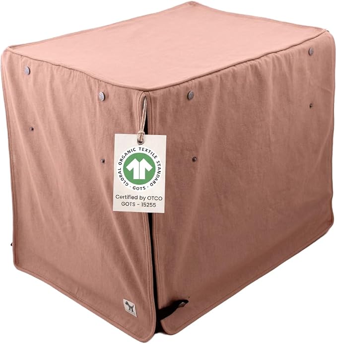Molly Mutt Kyoto Dog Crate Cover, GOTS-Certified 100% Organic Cotton Canvas Cover for Dog or Puppy Kennel and Cage, Washable, Free of Harmful Chemicals, XX-Large, Fits 48"x30"x33" Crate