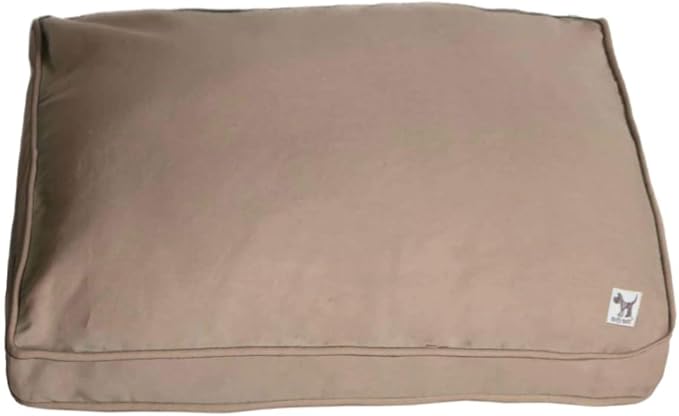 Molly Mutt Sheepy Wool Crate Mat - 100% Cotton Canvas Cover with Temperature-Regulating 100% Natural Wool-Filled Insert Dog Bed - Soft & Supportive Wool-Filled Bed - (36"x24"x2.5", Wild Horses)