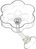 Aquarium Shrimp/Small Fish Feeding Dish Feeder Dish, Acrylic Material, Mini Size (Magnolia Shaped)