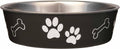 Loving Pets Bella Dog Bowls- Stainless Steel Dog & Cat Bowls - Spill Proof Dog Food Bowl, Cat Bowl, Puppy Essentials & Pet Supplies Great for Home & Travel (Medium 20-25 lbs, Espresso)